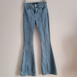 Hollister Denim Flare Jeans in Light Blue Size 0